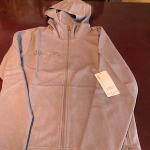 BATTLE charcoal grey/silver track jacket perfect for training or casual wear